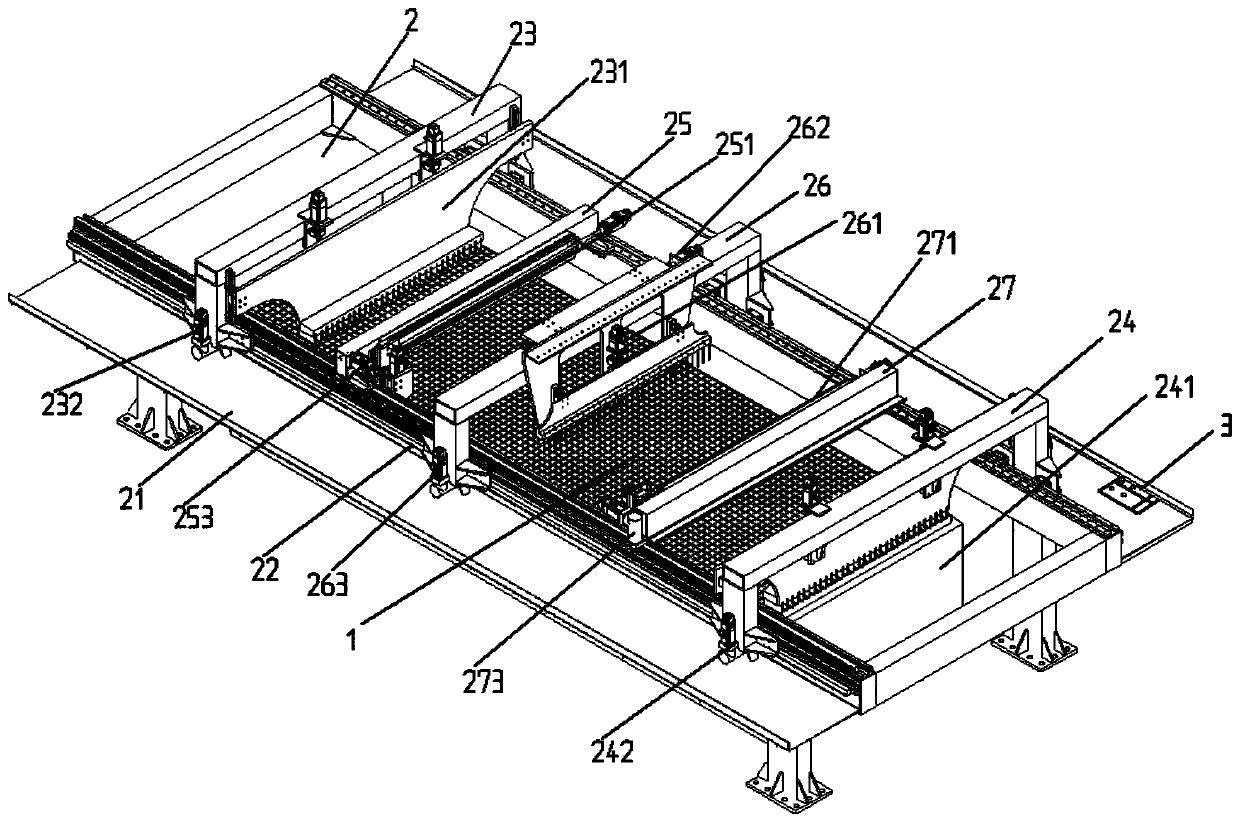 Automatic production equipment of fiberglass gratings