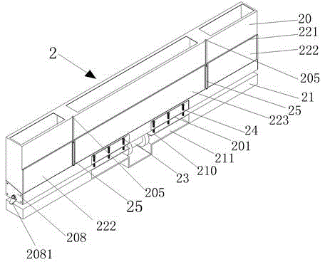 A multifunctional ballast collecting and discharging device between sleepers