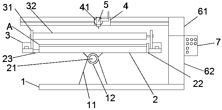 Automatic nailing device for wood boards