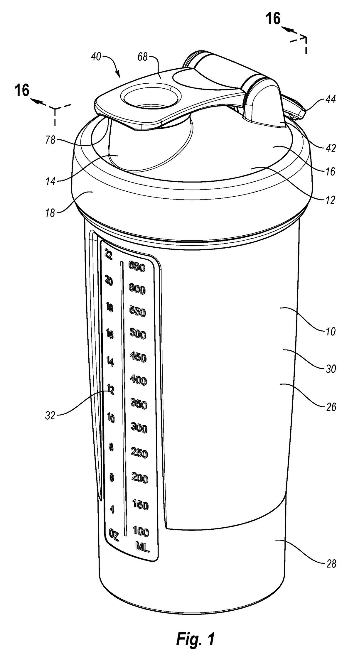 Flip-top closure for a container