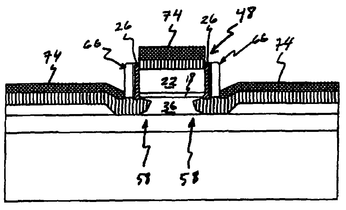 Process for ultra-thin body SOI devices that incorporate EPI silicon tips and article made thereby