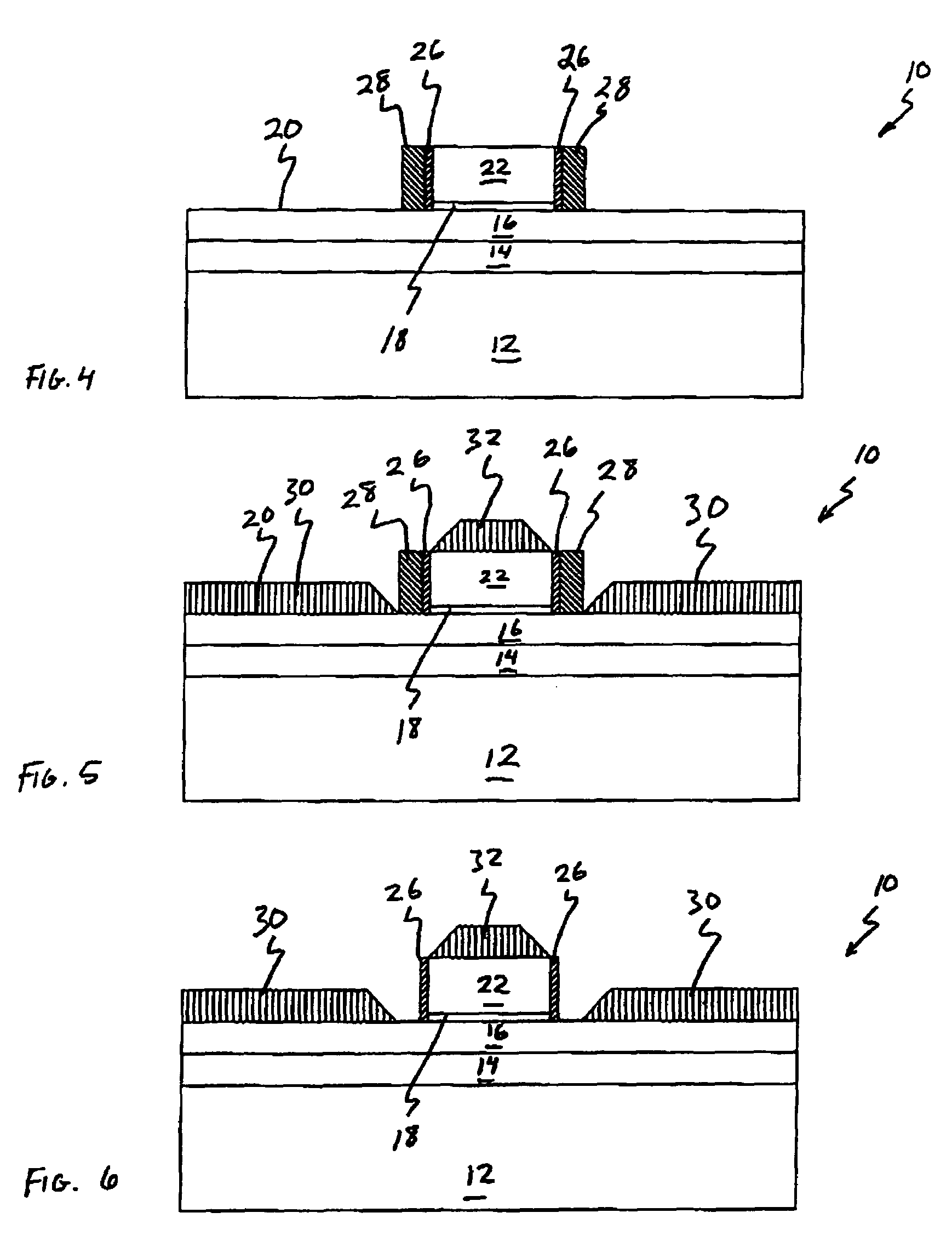 Process for ultra-thin body SOI devices that incorporate EPI silicon tips and article made thereby