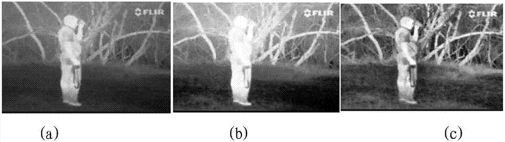 Infrared noise suppression and detail enhancement method based on multi-scale characteristic