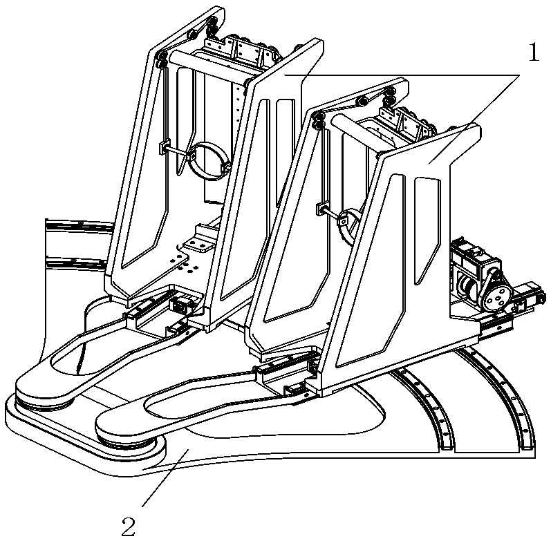 Wire-driven horizontal lower limb rehabilitation robot