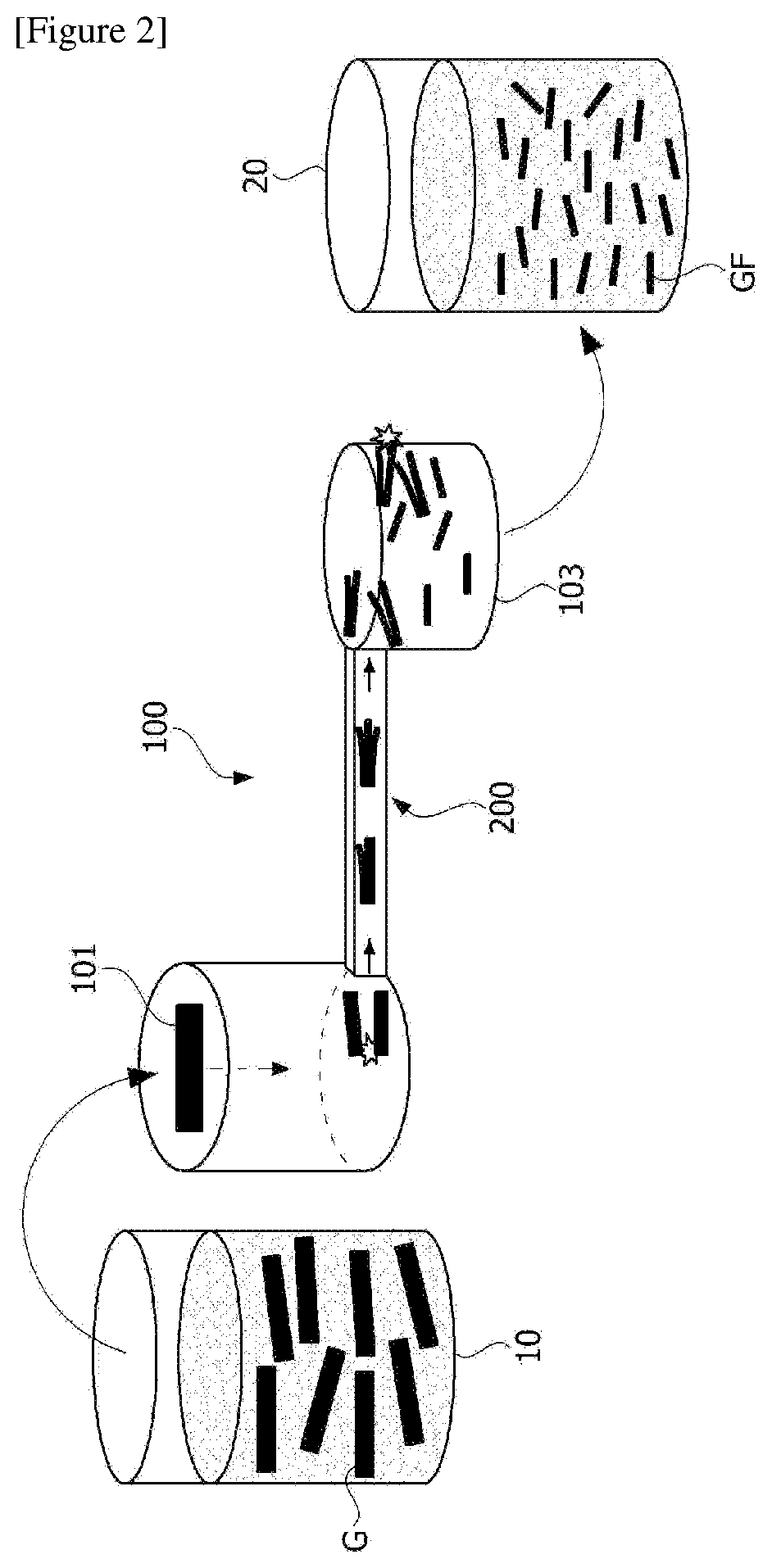 High-pressure homogenizer and method for manufacturing graphene using the same