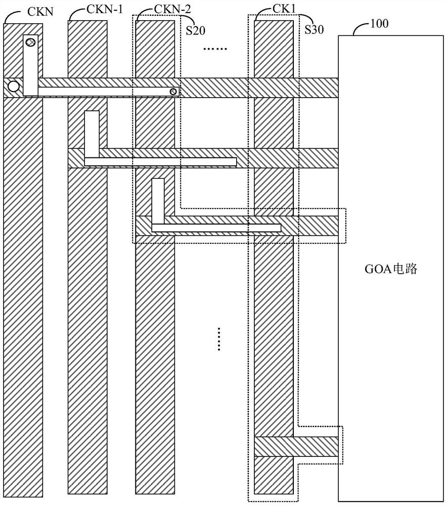 Signal transmission line structure and display panel