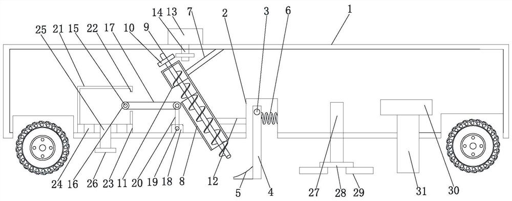 Pavement drying device for road engineering construction