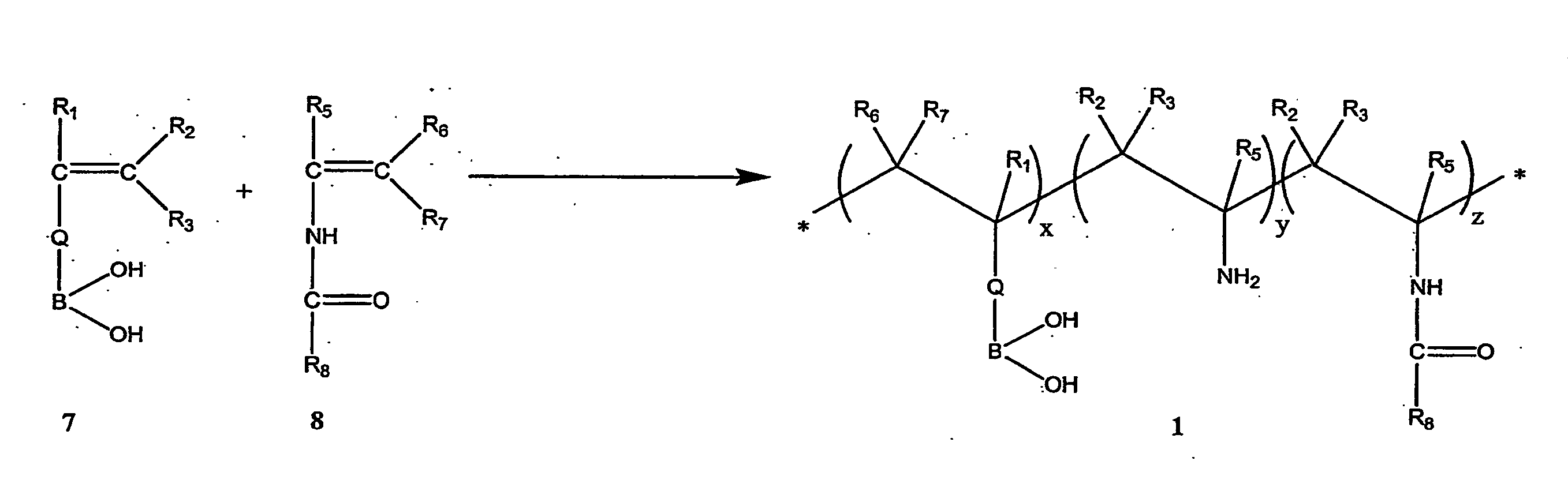 Polymeric Boronic Acid Derivatives and Their use for Papermaking