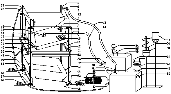 Device for simulating tailing pond dam break model experiment under complex conditions