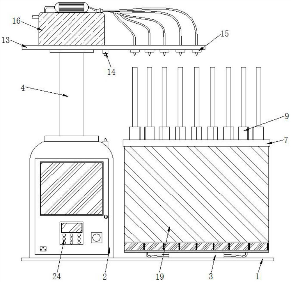 Vertical cleaning system for stainless steel pipe production