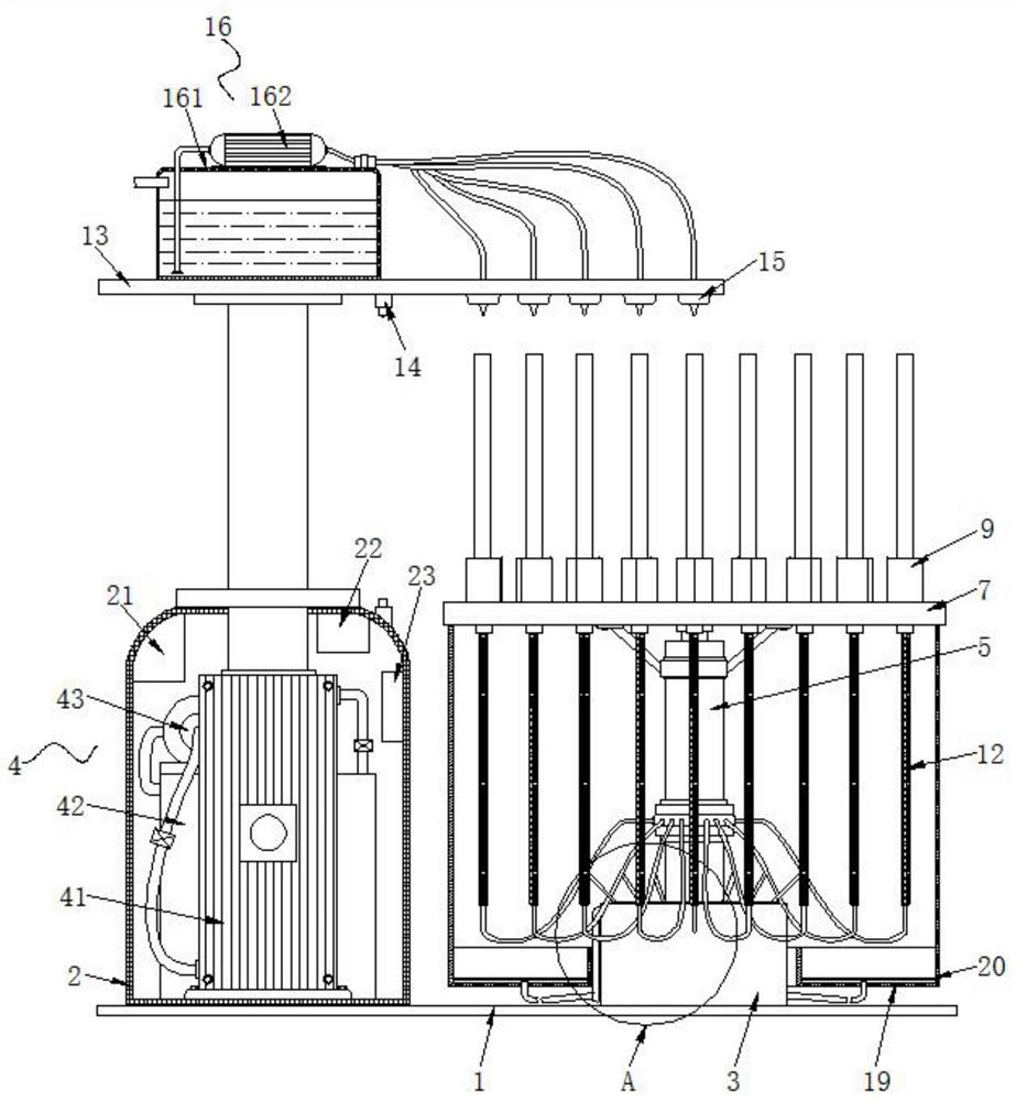 Vertical cleaning system for stainless steel pipe production