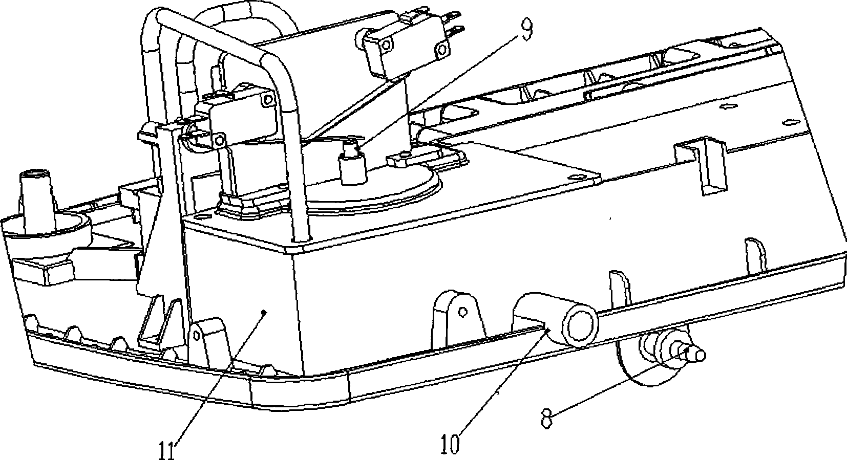 Automatic level-controlling draining dehumidifier and draining method thereof