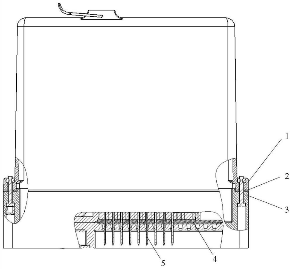 Dustproof structure of relay