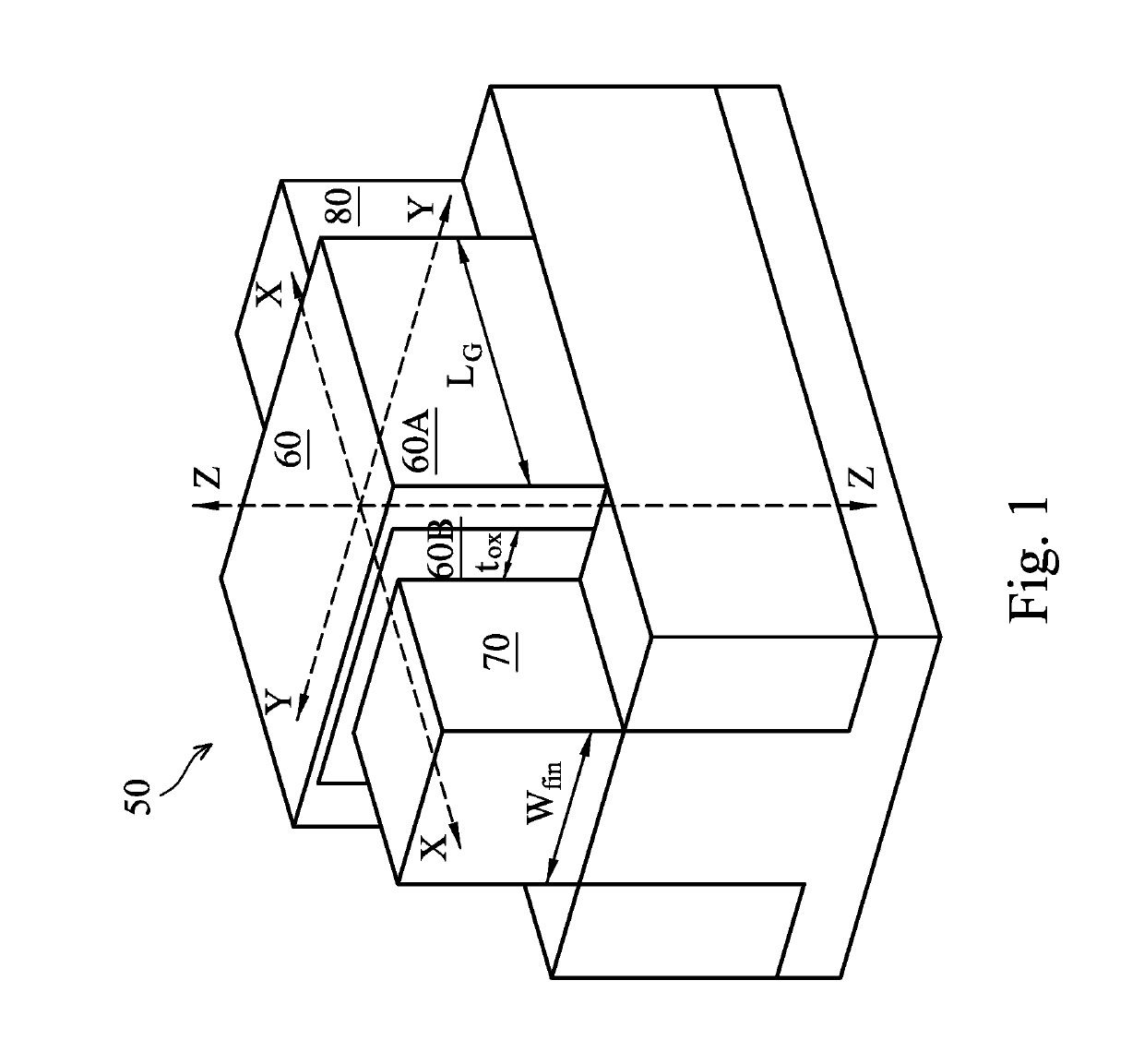 Finfet devices with embedded air gaps and the fabrication thereof