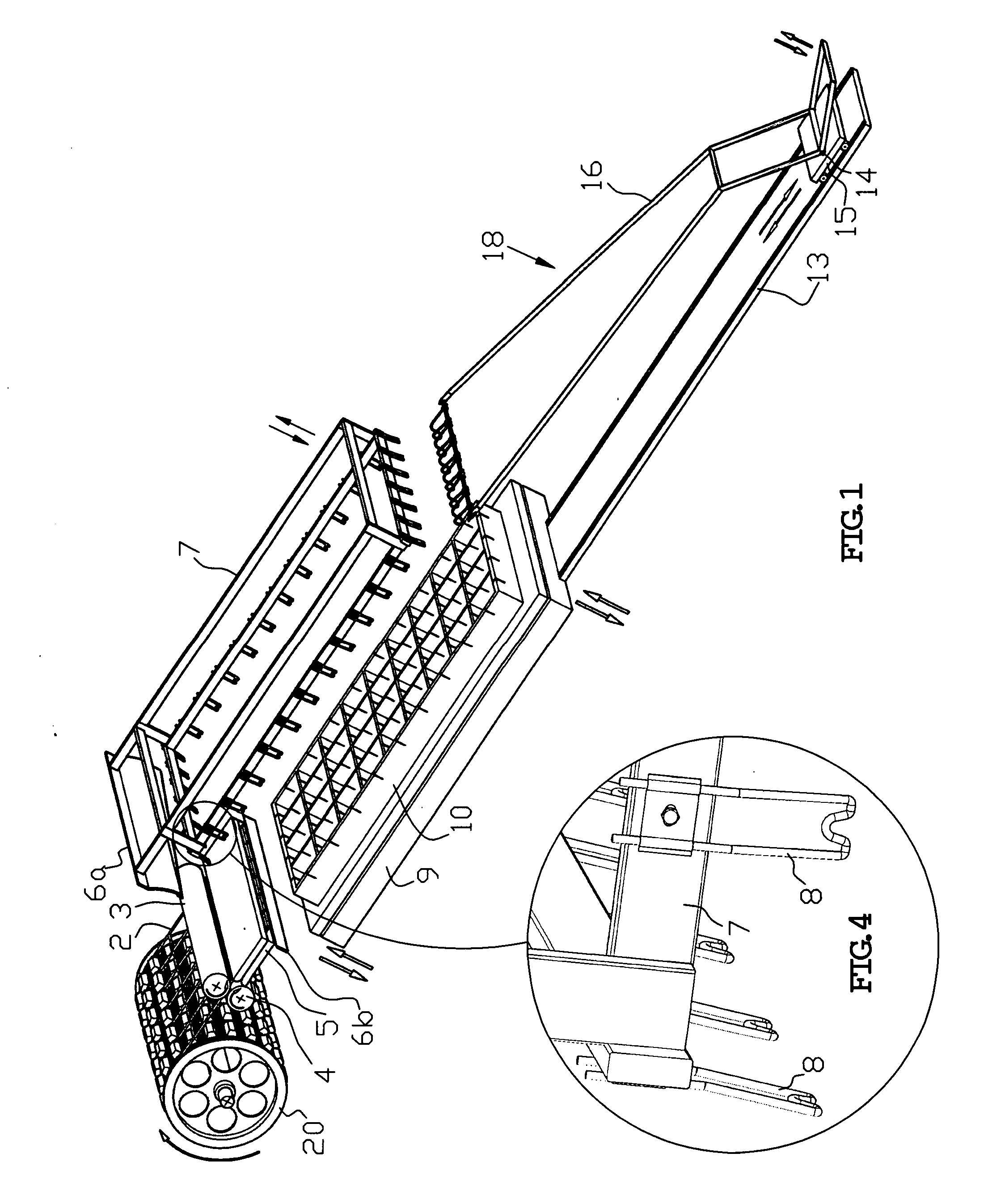 Method for assembling cobblestones into mats and device for carrying out thereof