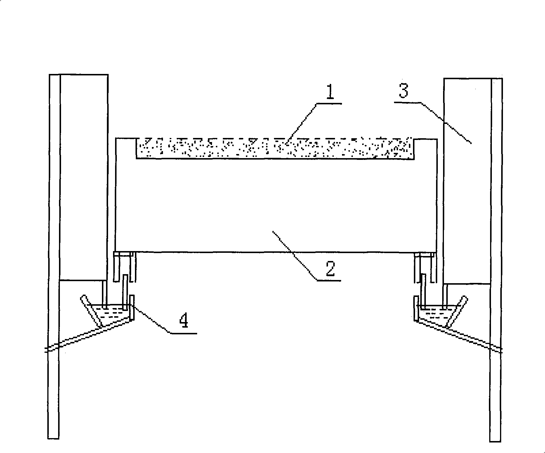 Protective method for hearth of vanadium titano-magnetite rotary hearth furnace used for coal-based direct reduction