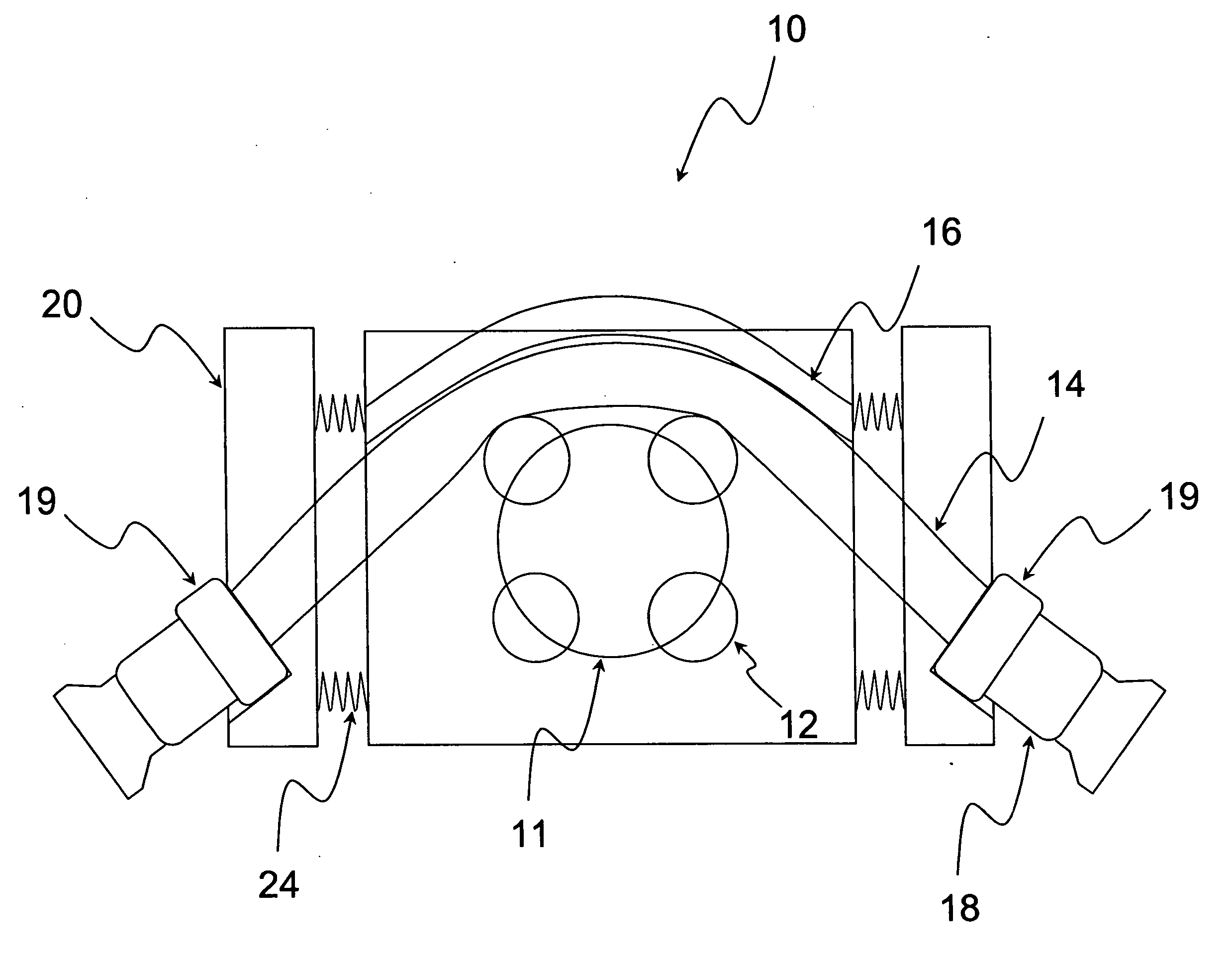 Dynamically tensioned peristaltic tubing pump