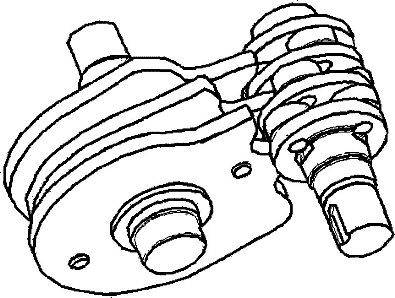 High-speed indexing mechanism of front connection type cam connecting rod