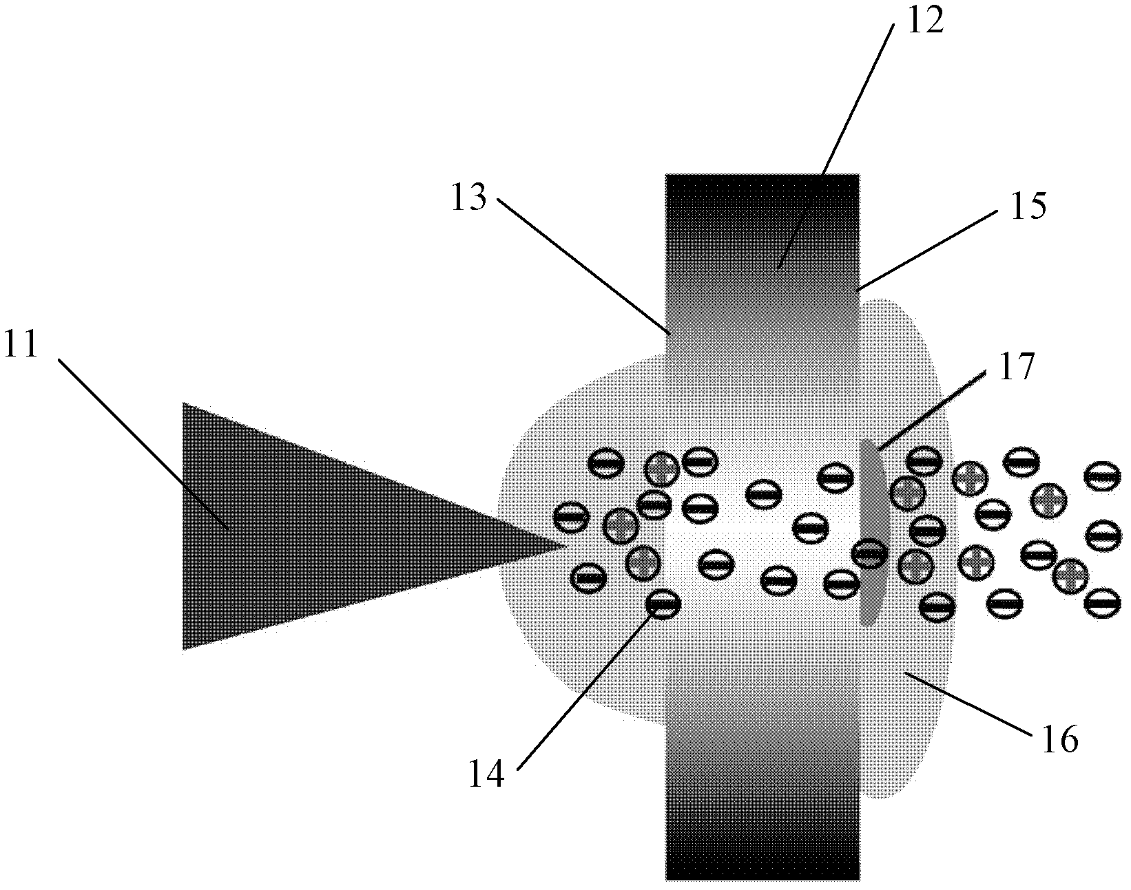 Laser target used for producing ion acceleration