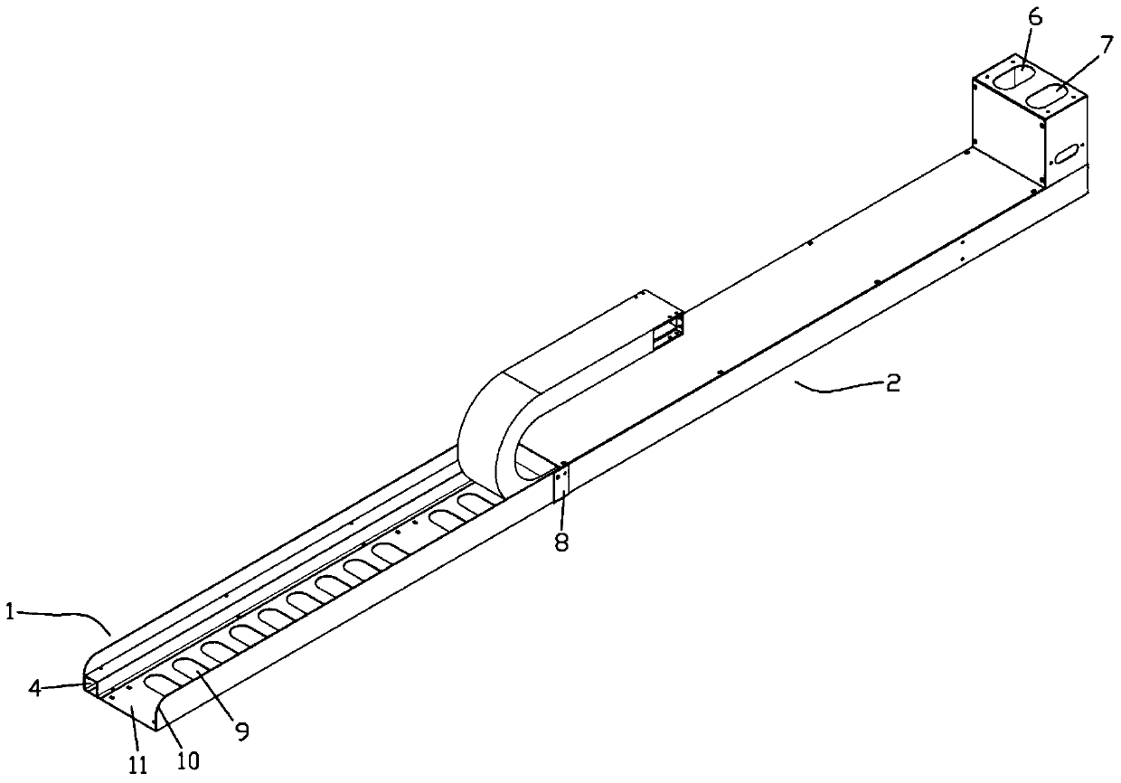 A drag chain pallet