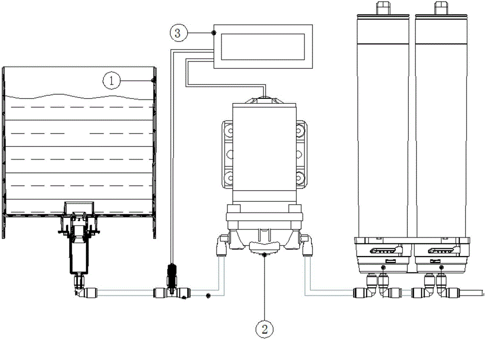 System for detecting water shortage of water tank