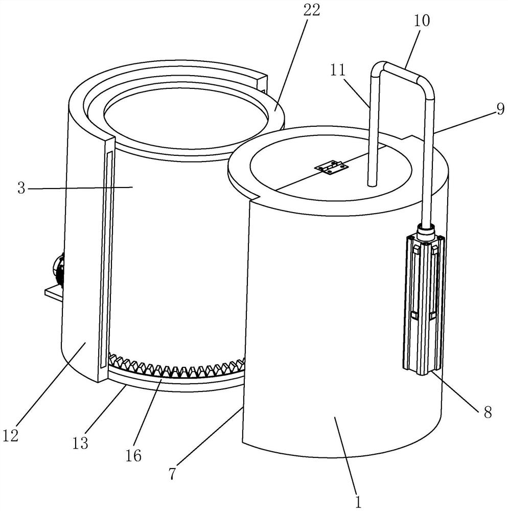 Garbage compression device