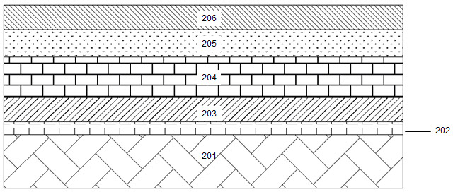 Device for controlling light-emitting diode (LED) by silicon-based MOS tube, array and manufacturing method thereof