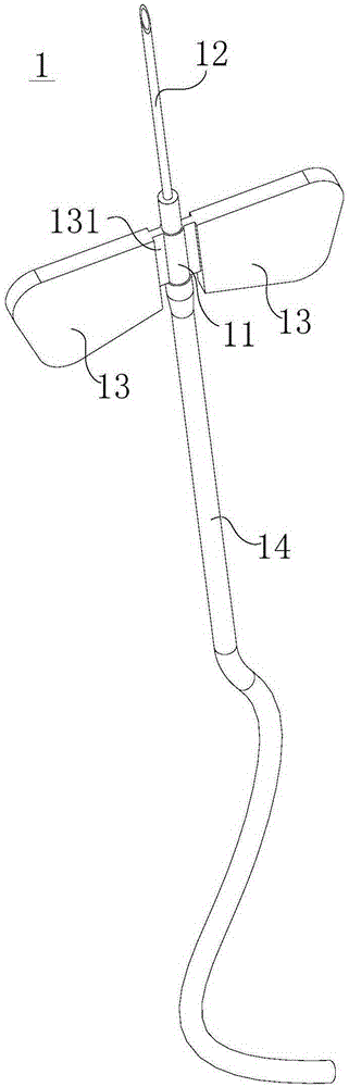 Butterfly needle protective sleeve and butterfly needle assembly