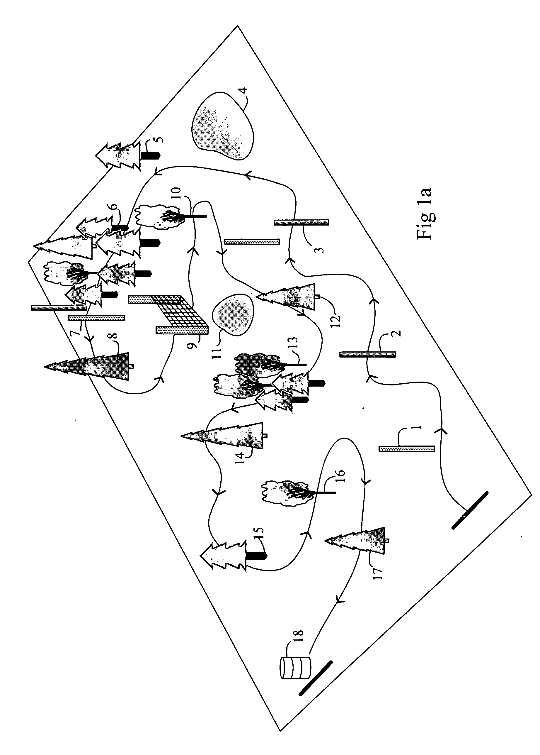 Game system and method for hitting a ball through a playing field