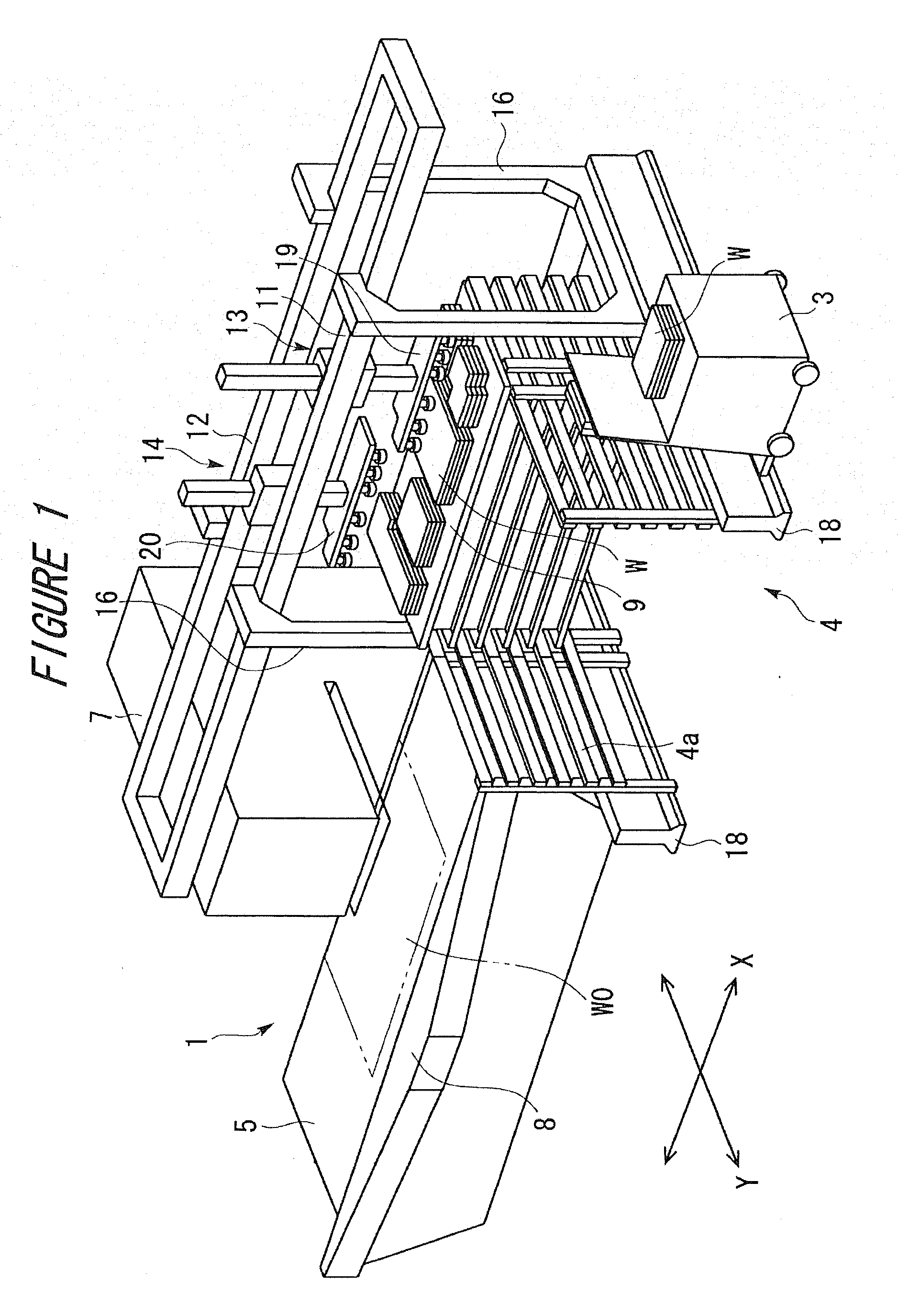 Work sheet conveying device