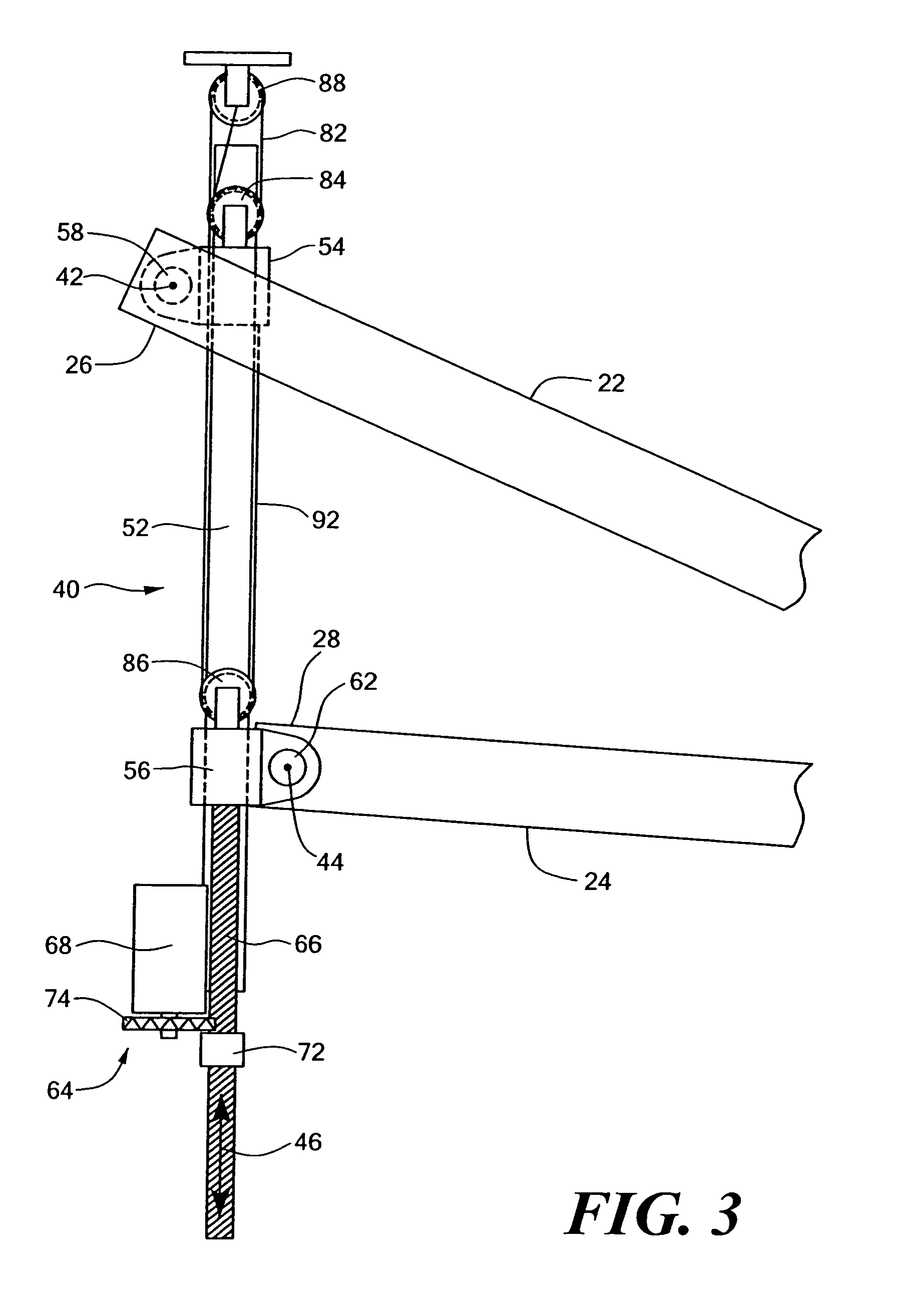 Extendable joined wing system for a fluid-born body