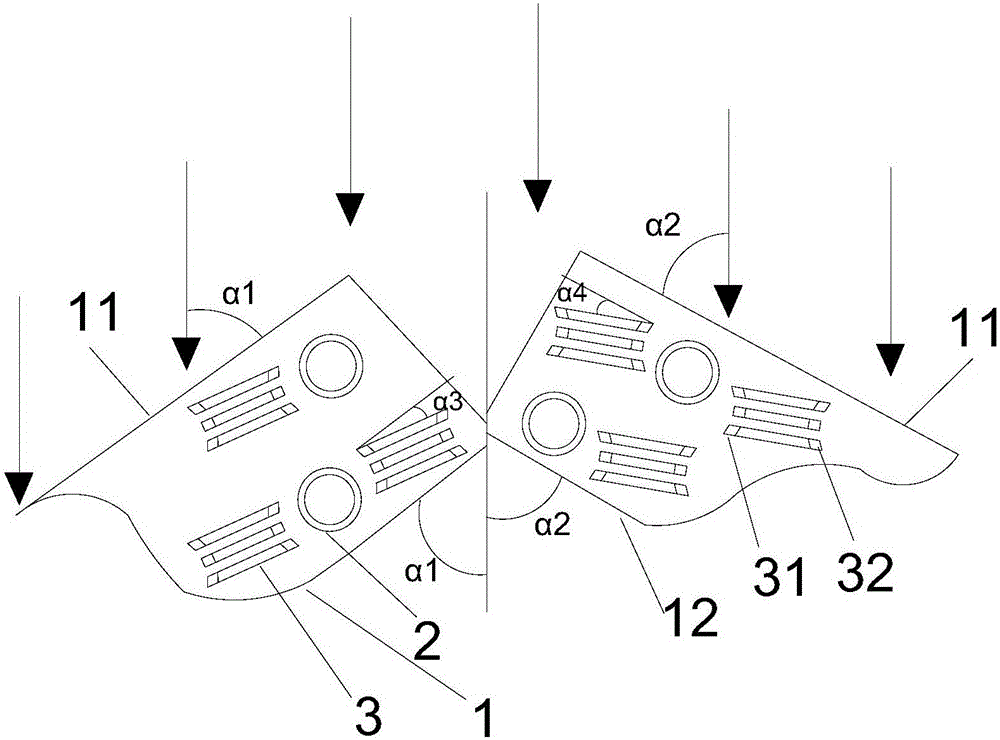 Heat exchanger for split type air conditioner and split type air conditioner with heat exchanger