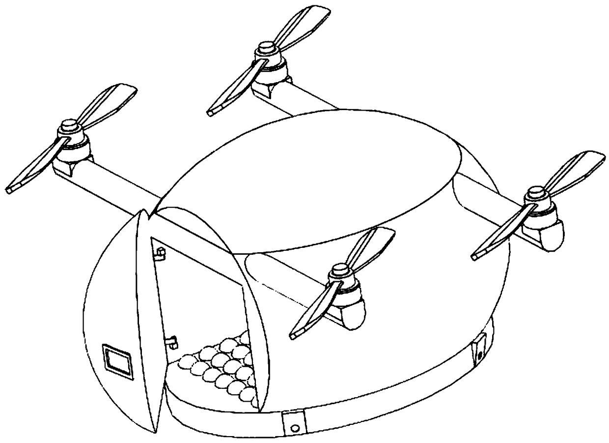 Unmanned aerial vehicle (UAV) for logistics, and working method of UAV