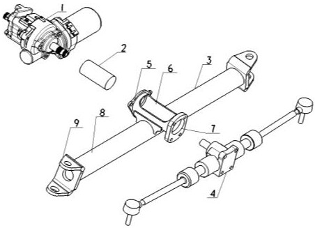 Front axle assembly for drive-by-wire chassis of unmanned vehicle