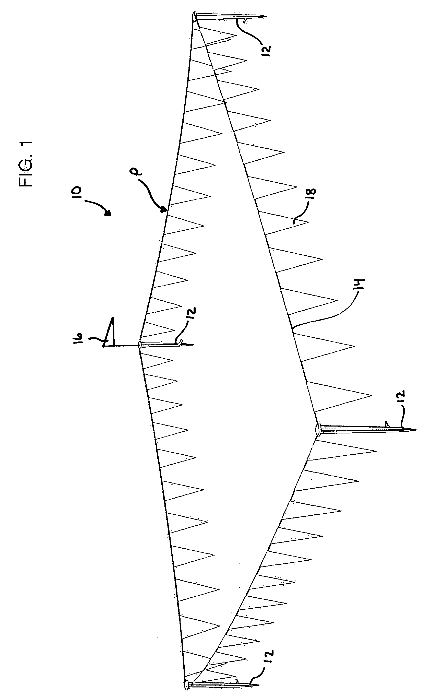 Portable apparatus for demarcating a region with respect to the ground