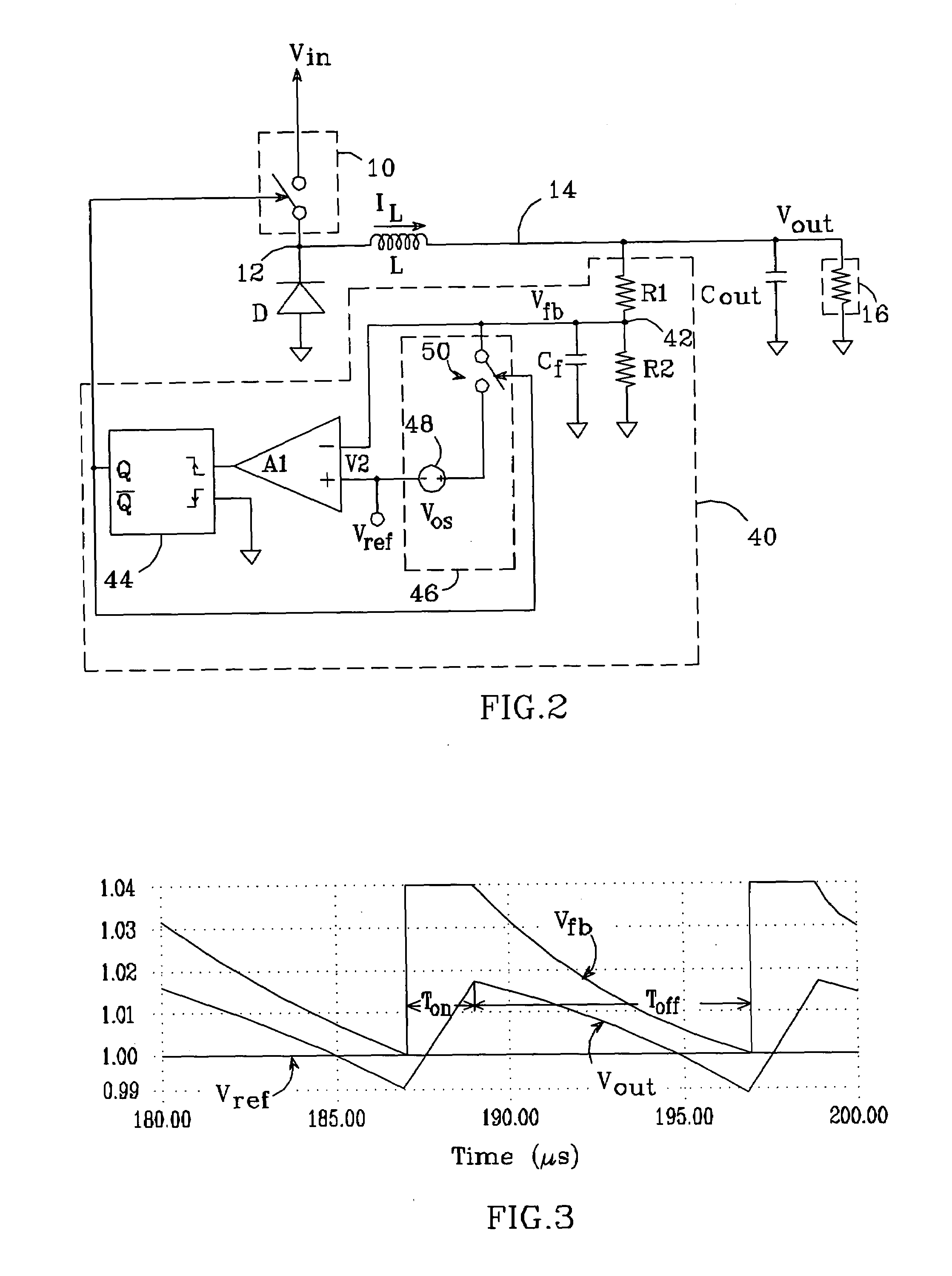 Switched noise filter circuit for a DC-DC converter