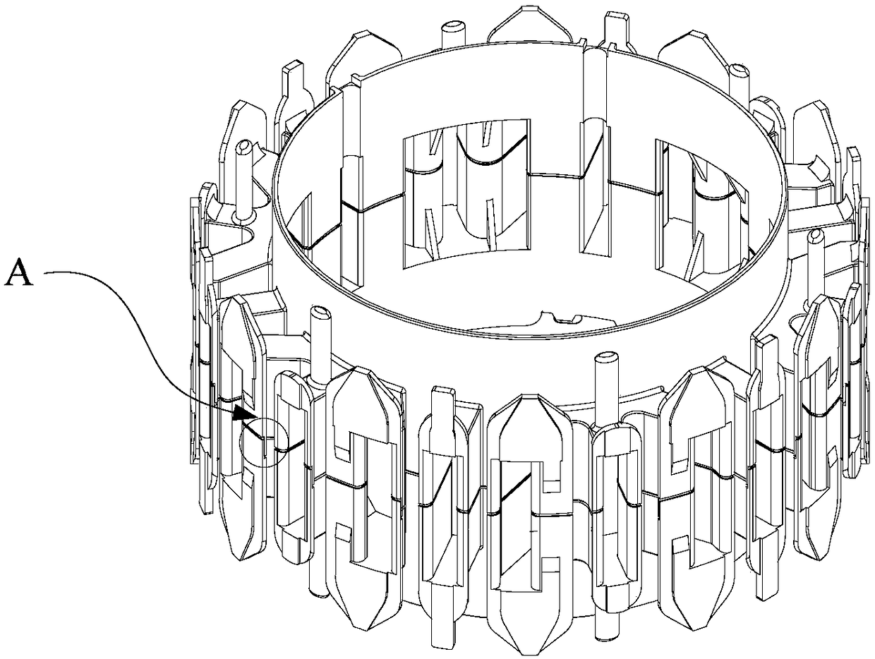 Motor stator and motor