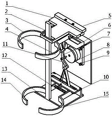 Pole-climbing robot