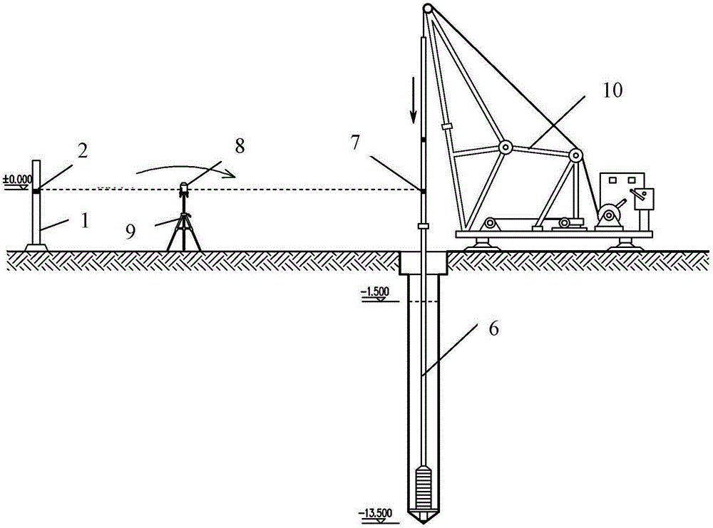 A Method of Determining the Elevation of Drilled Cast-in-situ Pile Using Laser Line Meter