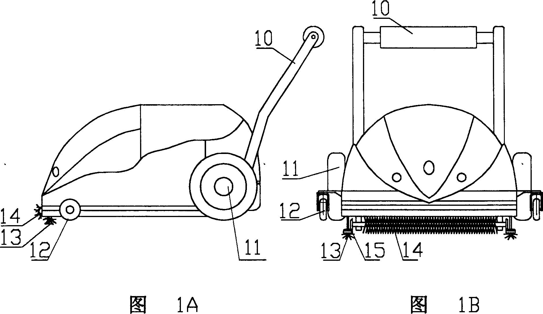 Water using wipe floor cleaning machine