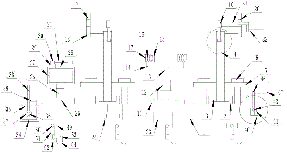 Optical cable bearing conveying device