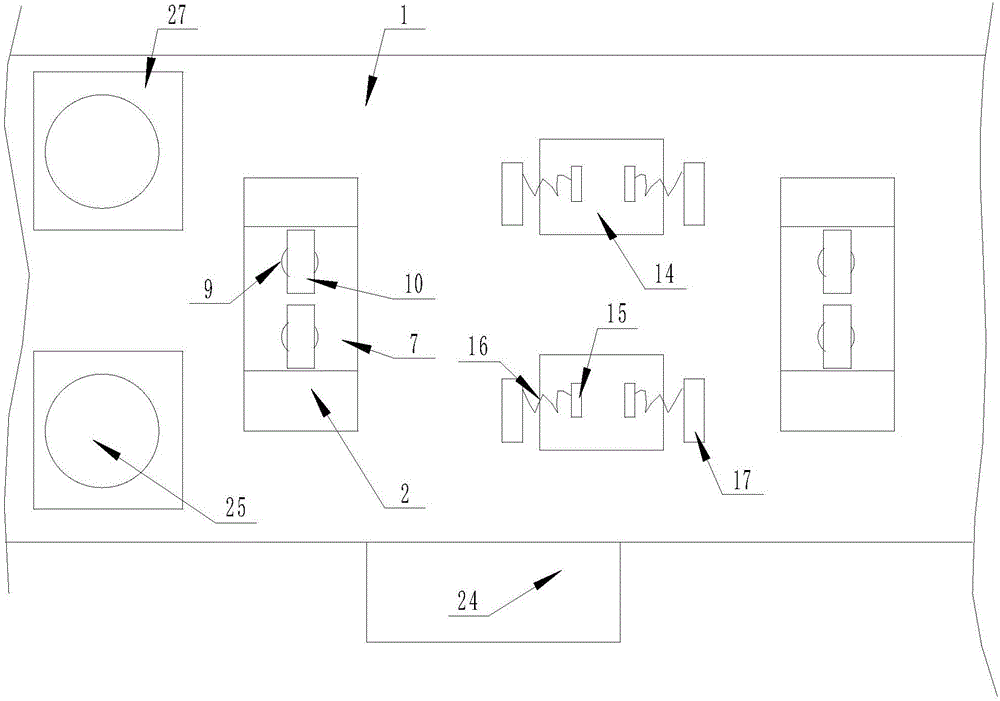 Optical cable bearing conveying device