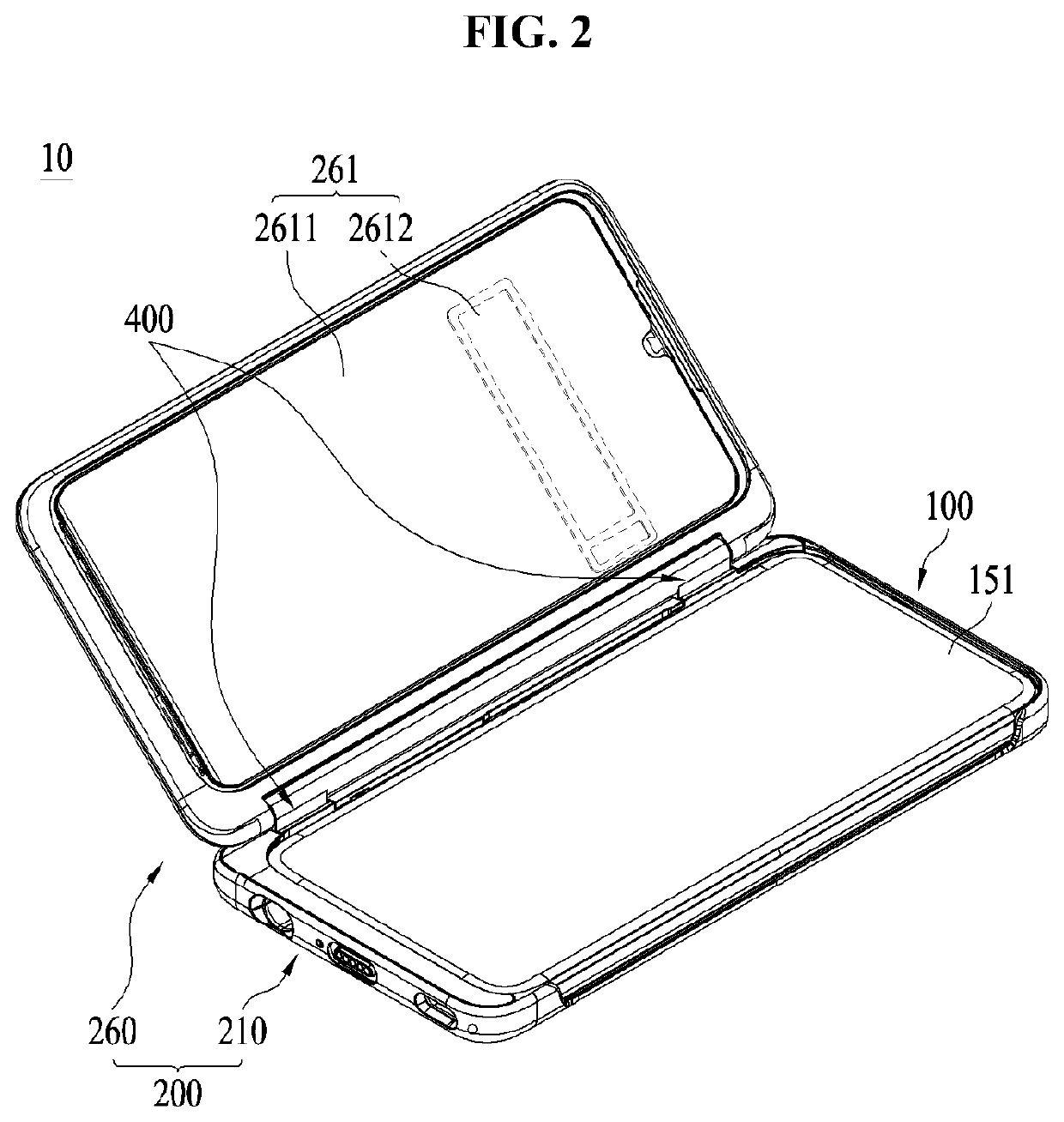 Mobile terminal and auxiliary device connected thereto