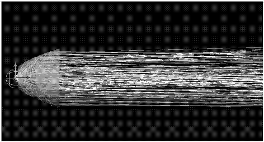 Lens for ultraviolet light-emitting diode (LED) collimation