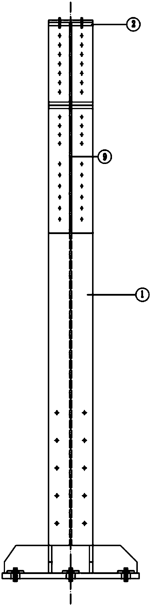 Combined type steel structure reaction frame