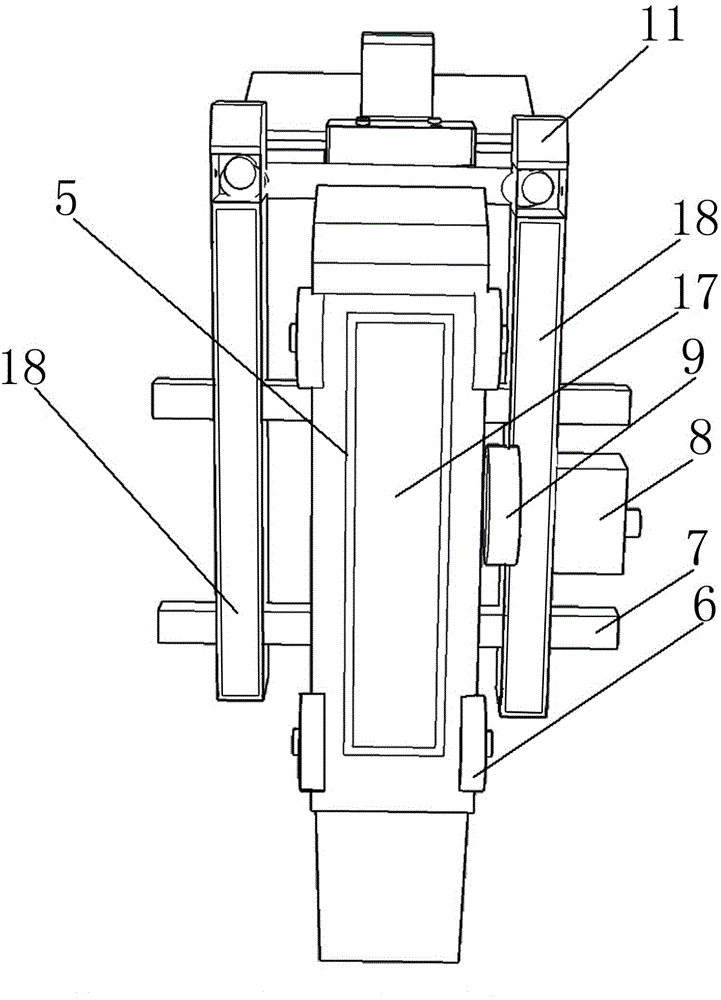 Detecting cart of iron core fault of handhold type generator