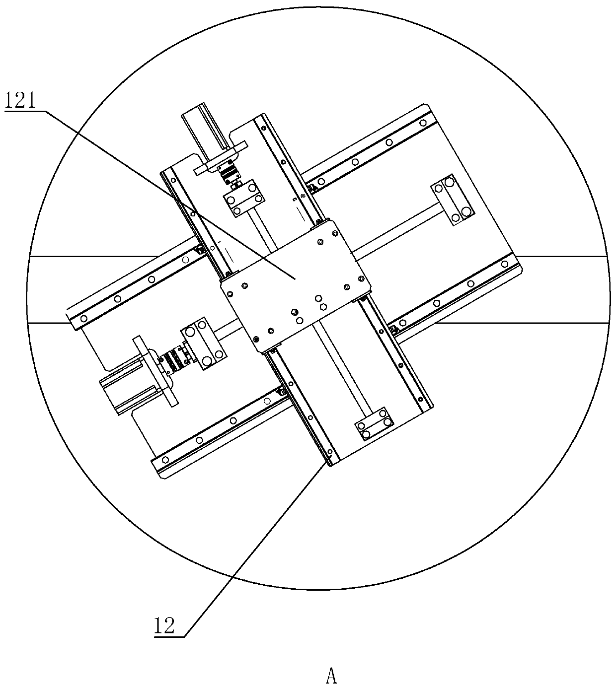 A kind of precision metal parts wax module tree automatic bonding machine and bonding method