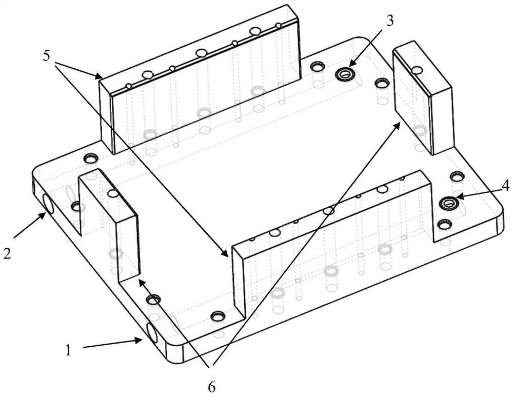 Flow battery stack liquid guide plate structure and application