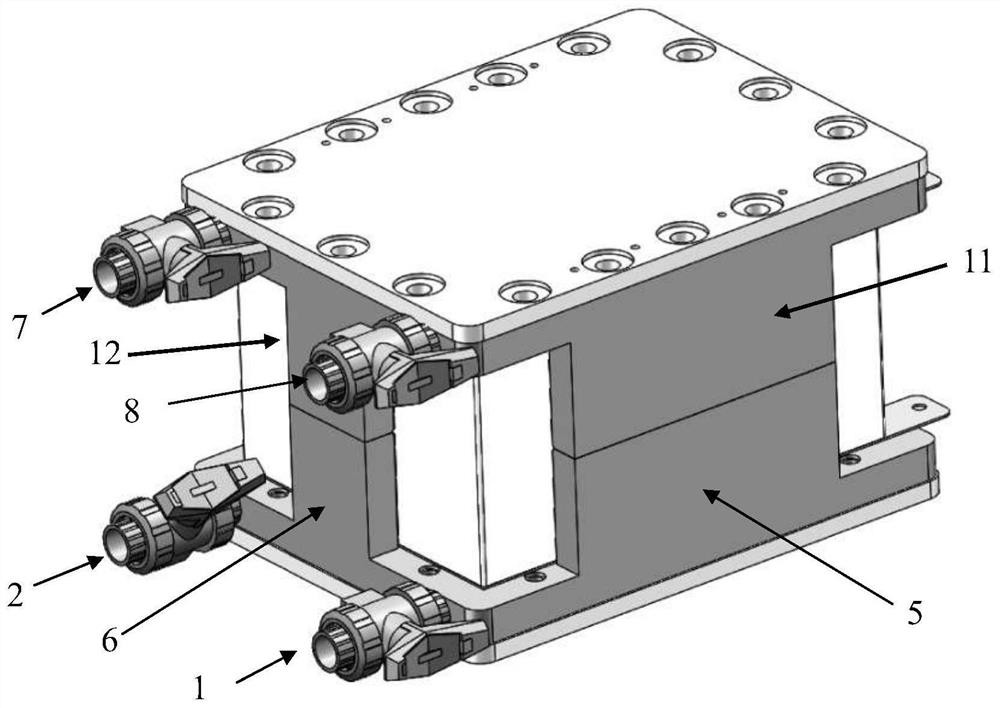 Flow battery stack liquid guide plate structure and application