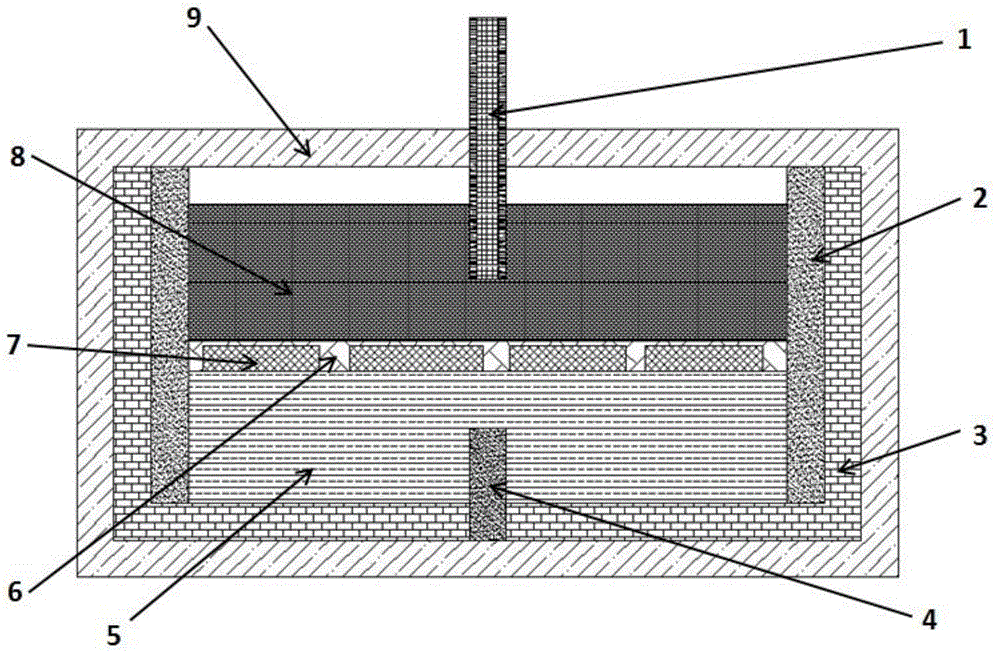 Liquid energy storage battery monomer structure with floating body electrolytes